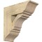 Ekena Millwork Merced Traditional Rough Sawn Bracket w/ Offset Brace, Douglas Fir, 8"W x 20"D x 20"H BKT0806X20X20MRC01RDF - alternate 1